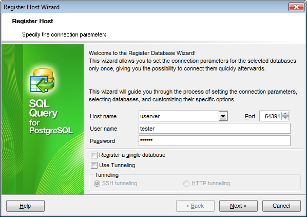 hs3211 - Setting connection properties