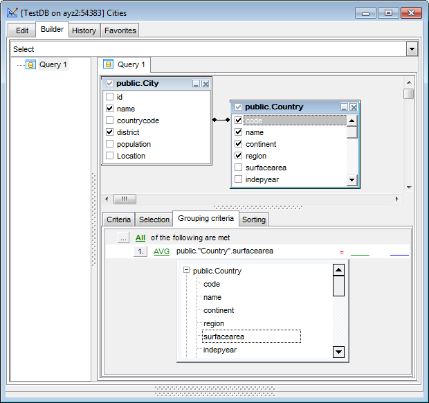 hs3325 - Setting grouping criteria