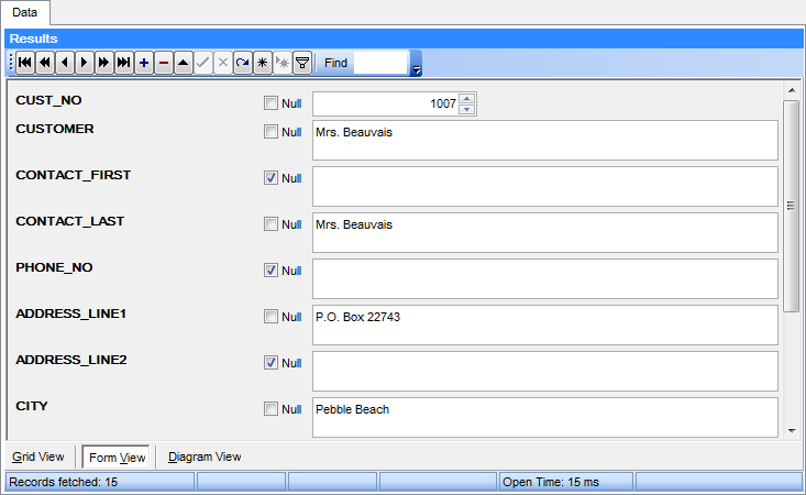 hs3430 - Form View