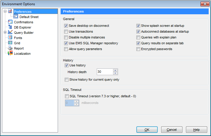 hs4111 - Environment Options - Preferences