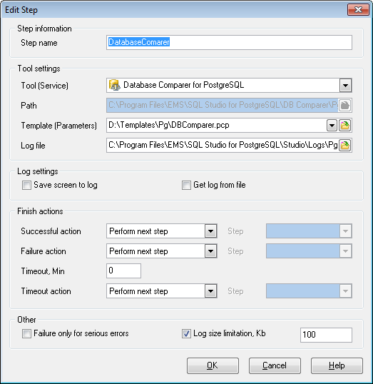 Scheduling and Performing tasks - Task Editor - Step Editor