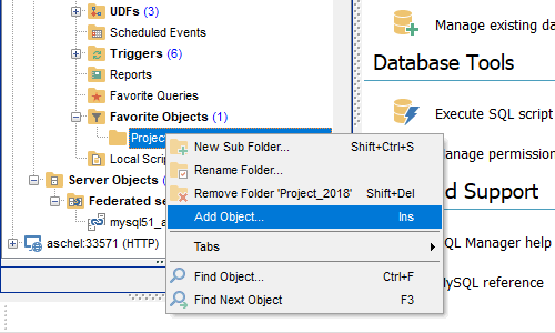 EMS SQL Manager for MySQL