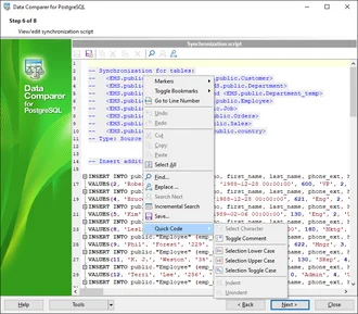 Редактирование скрипта синхронизации